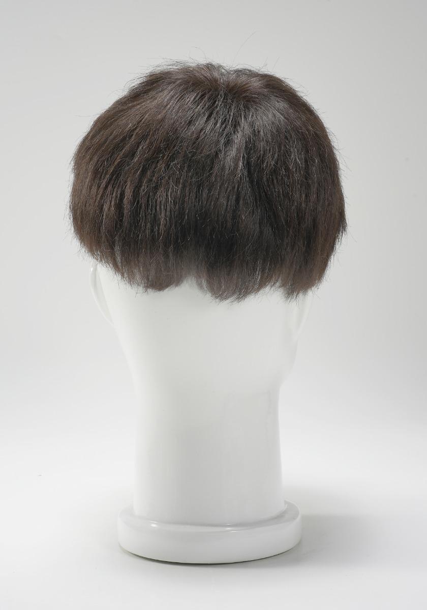 back of the hairsyle of a hair system