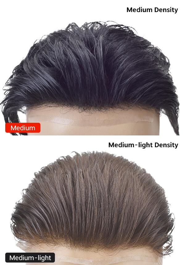  Lace hair system with medium density