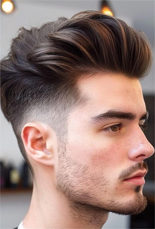 Pompadour Haircut for Thinning Hair