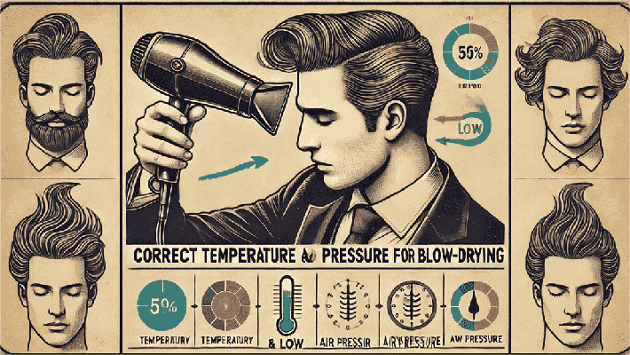 Correct Temperature and Pressure for Blow-Drying